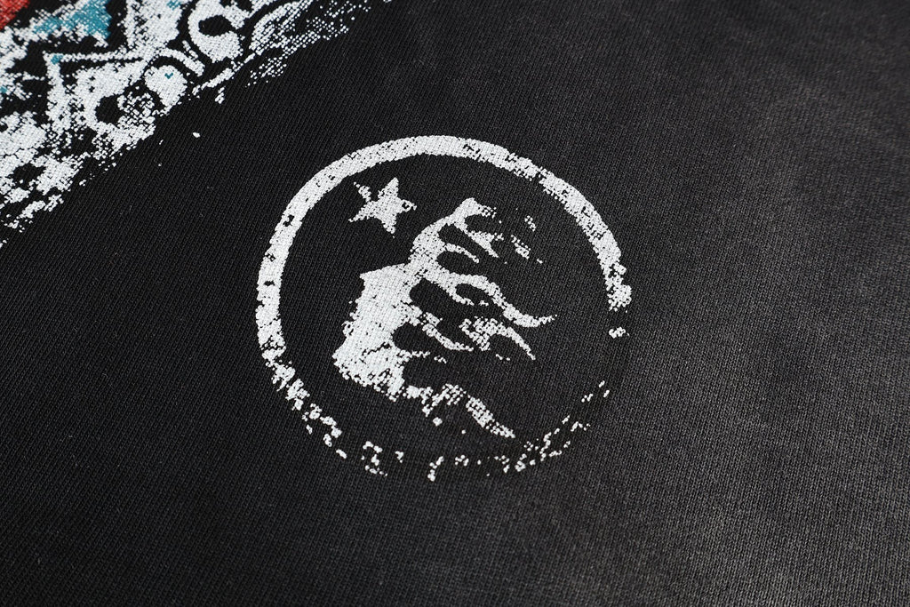 Hellstar Tour Graphic Distressed Short-Sleeve T-Shirt — detail