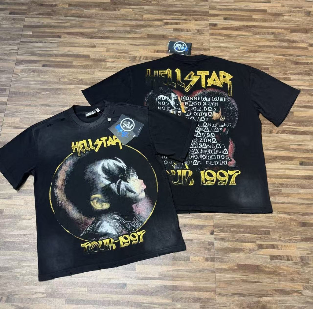 Hellstar Tour 1997 Distressed Graphic T-Shirt — context