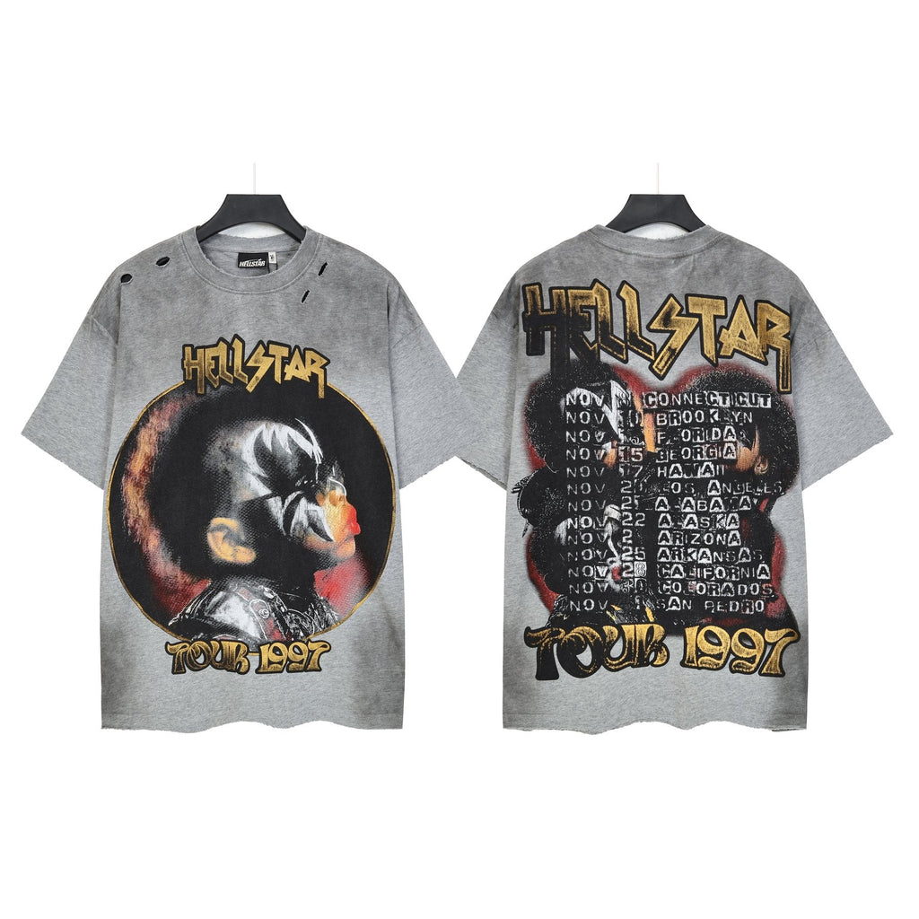 Hellstar Tour 1997 Distressed Graphic T-Shirt — front