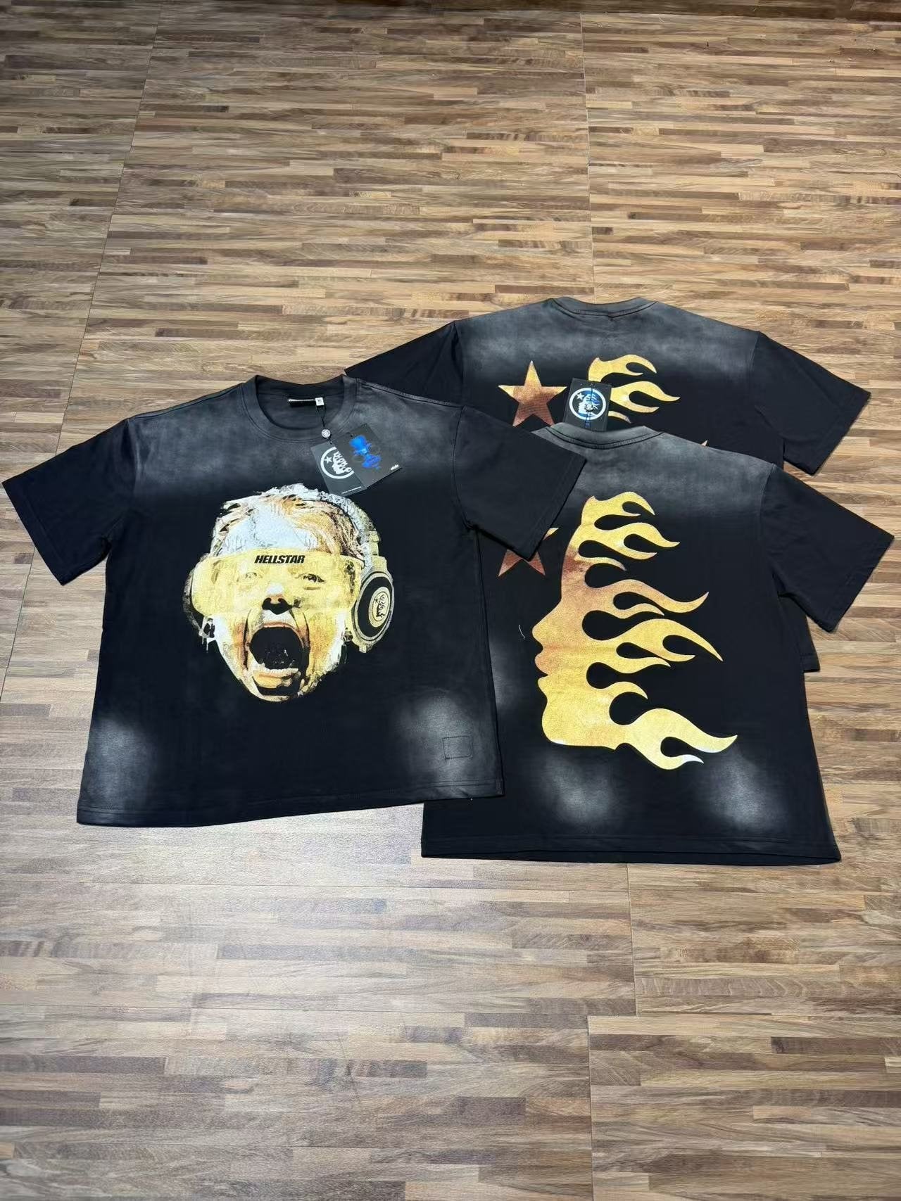 Hellstar Screaming Head Star Graphic T-Shirt — context