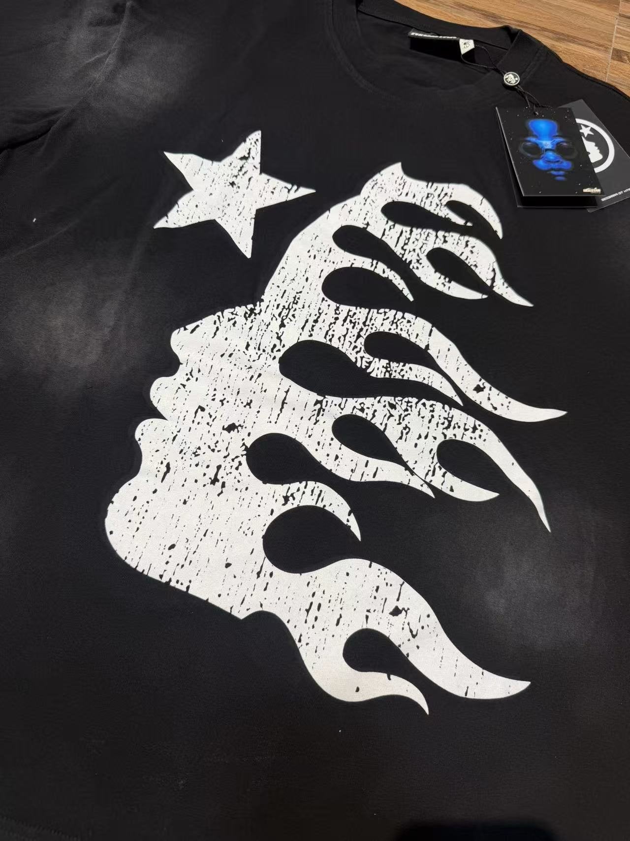 Hellstar Star Flame Face Graphic T-Shirt — context