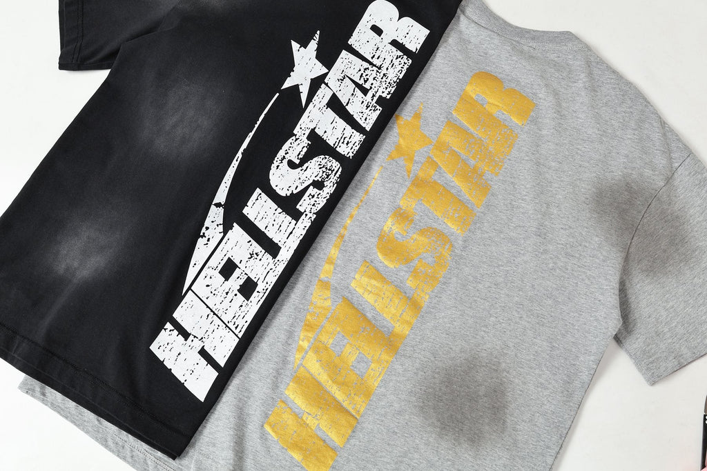 Hellstar Star Flame Face Graphic T-Shirt — comparison