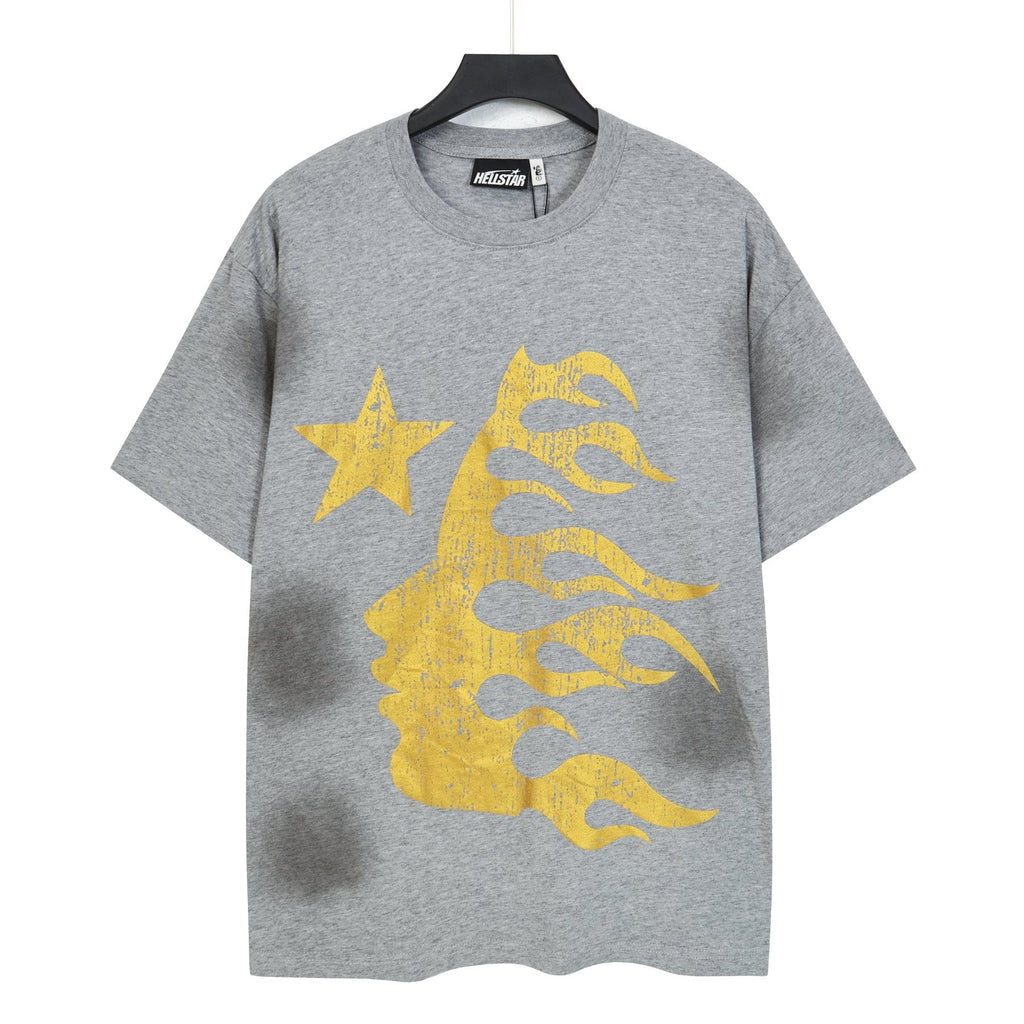Hellstar Star Flame Face Graphic T-Shirt — front