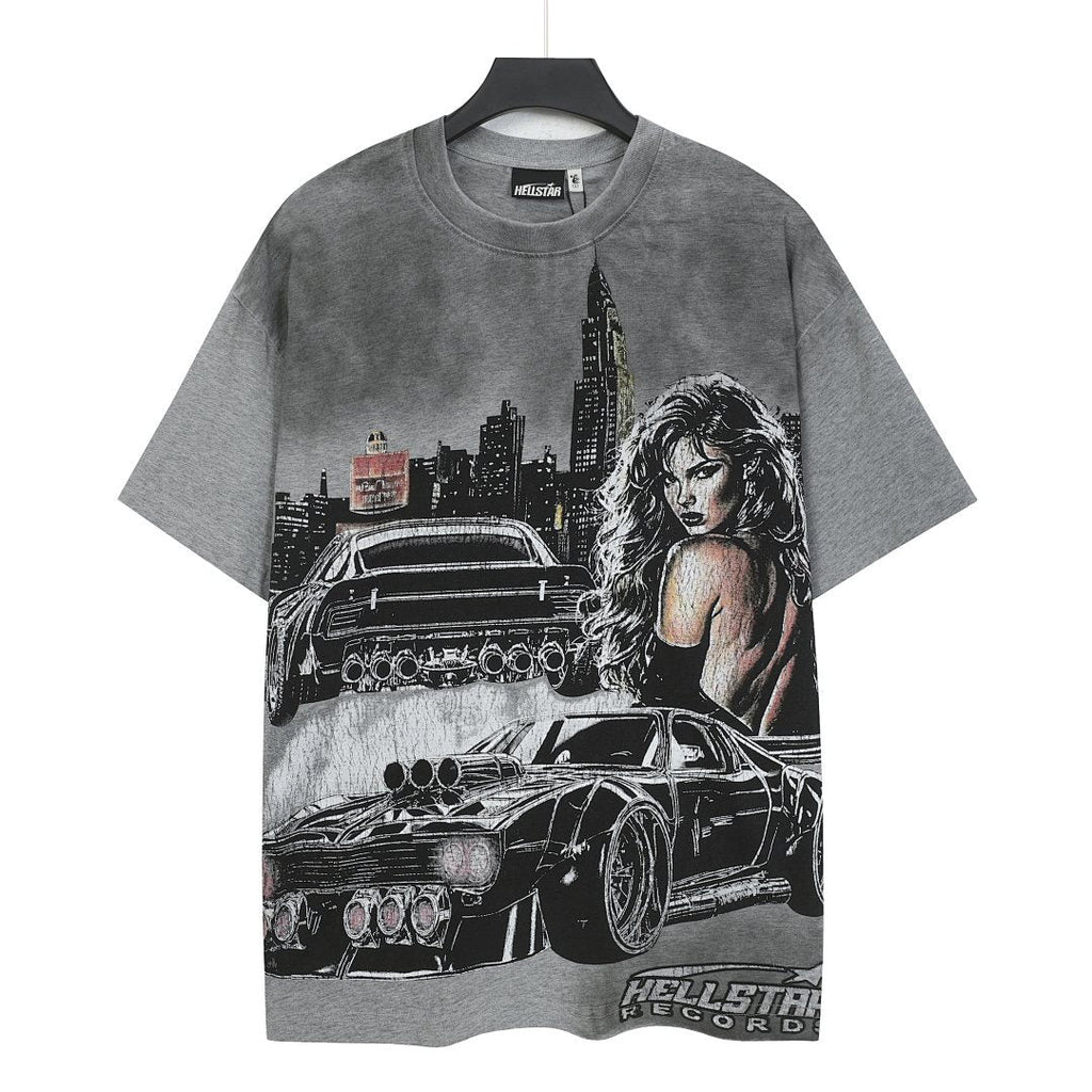 Hellstar Records Studio Acid-Wash T-Shirt — front