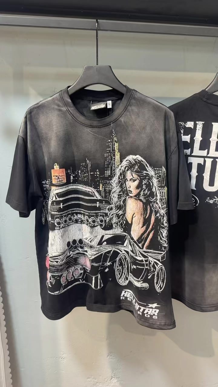 Hellstar Records Studio Acid-Wash T-Shirt — context