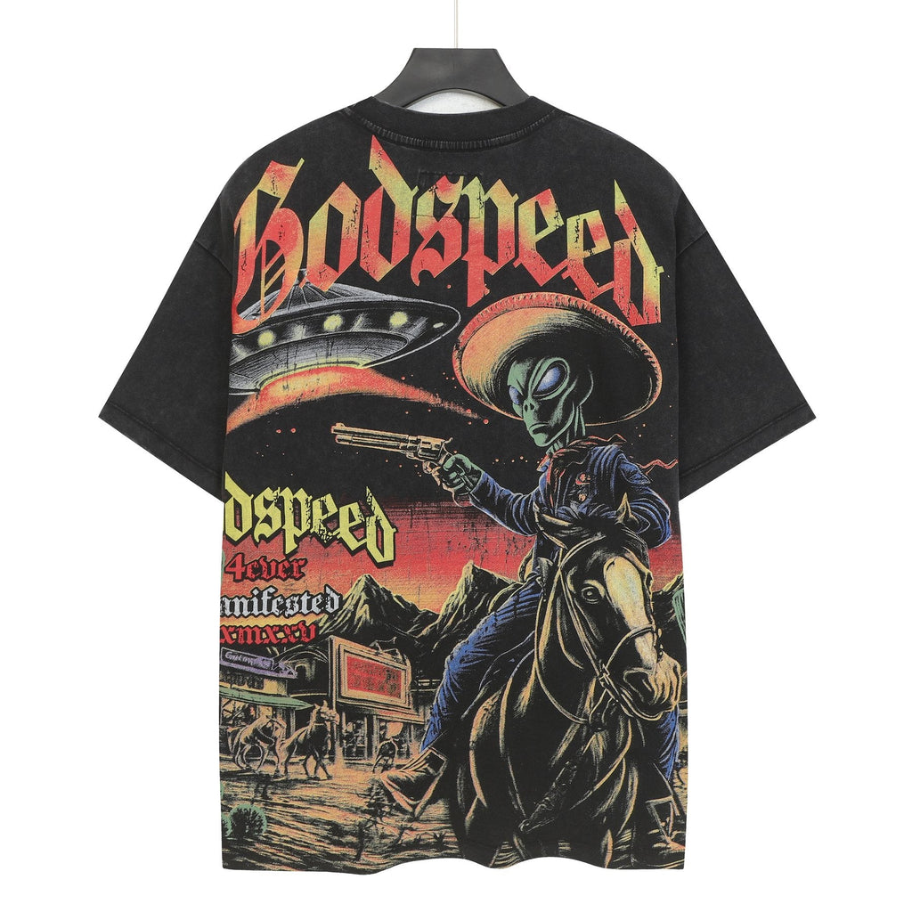 Godspeed Alien Cowboy Graphic T-Shirt — back