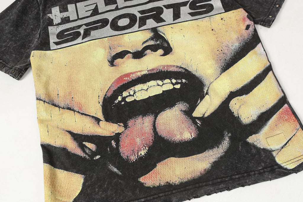 Hellstar Sports 88 Washed Graphic T-Shirt — detail
