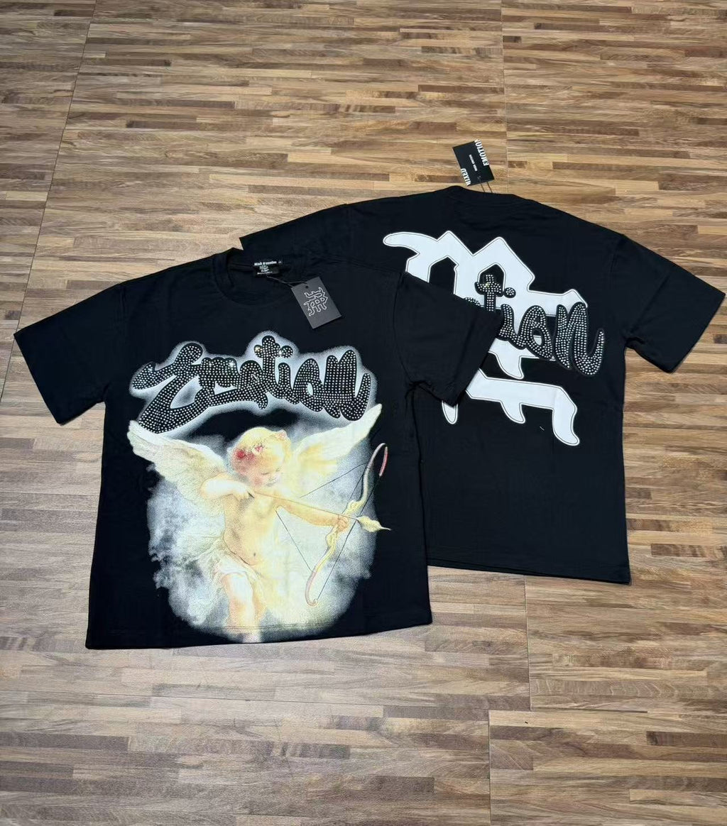 MIXED EMOTION Cherub Graphic T-Shirt — context