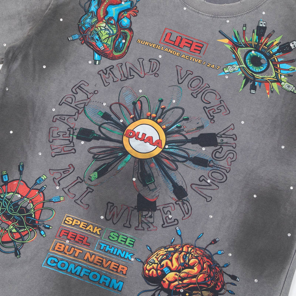 Rough Play New Age Graphic T-Shirt — detail