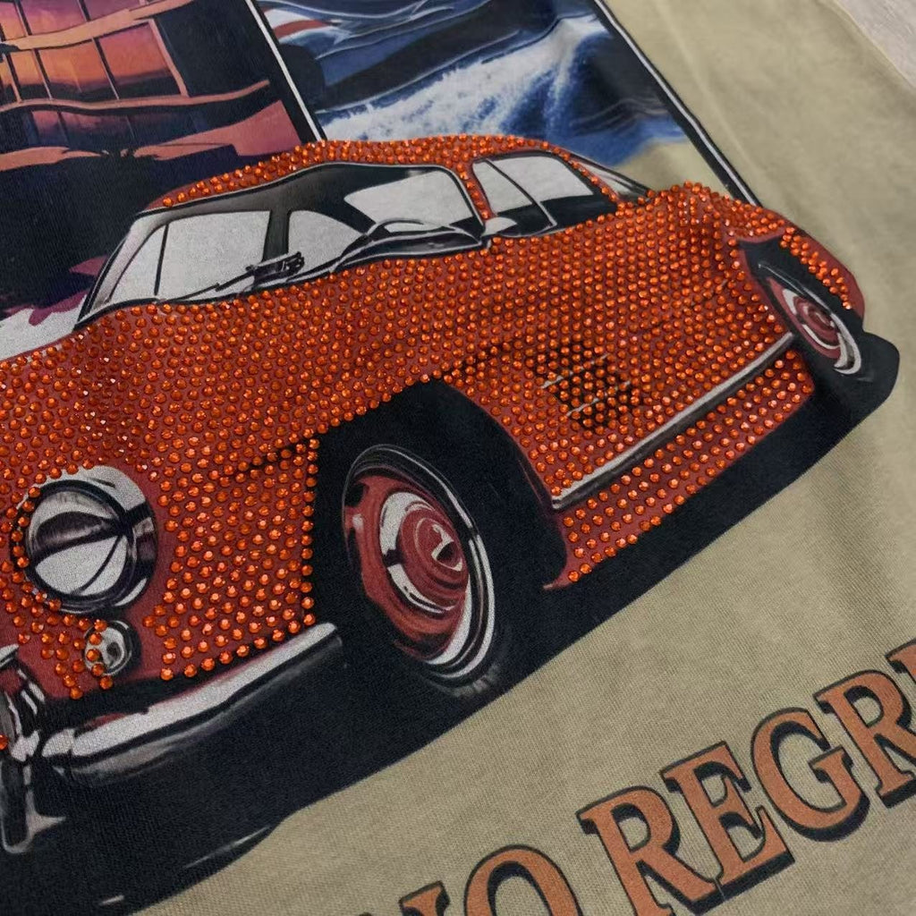 Rough Play All Risk Car Graphic Short-Sleeve T-Shirt — detail