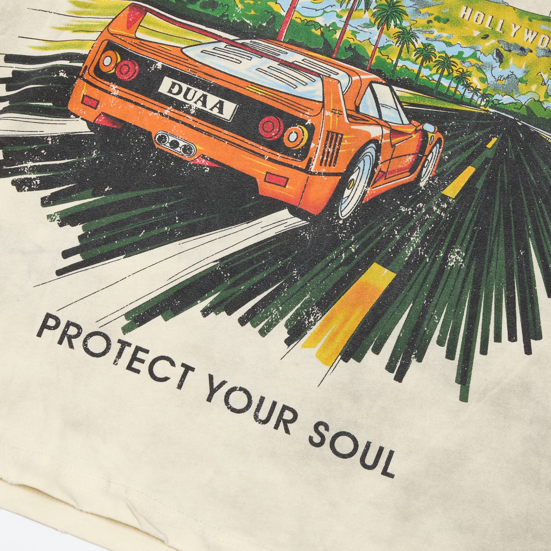 Rough Play DUAA Car Graphic Short-Sleeve T-Shirt — detail