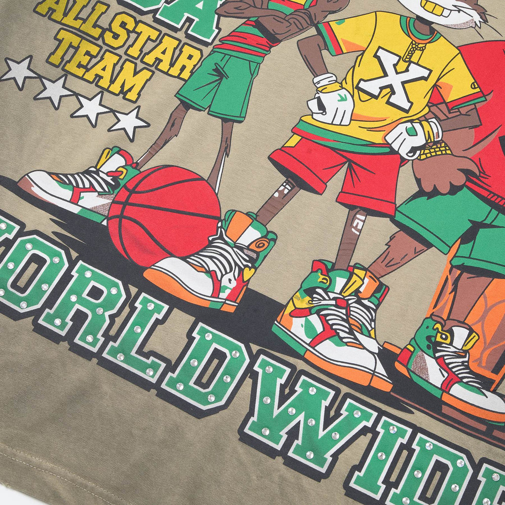 Rough Play DUAA All Star Graphic T-Shirt — detail