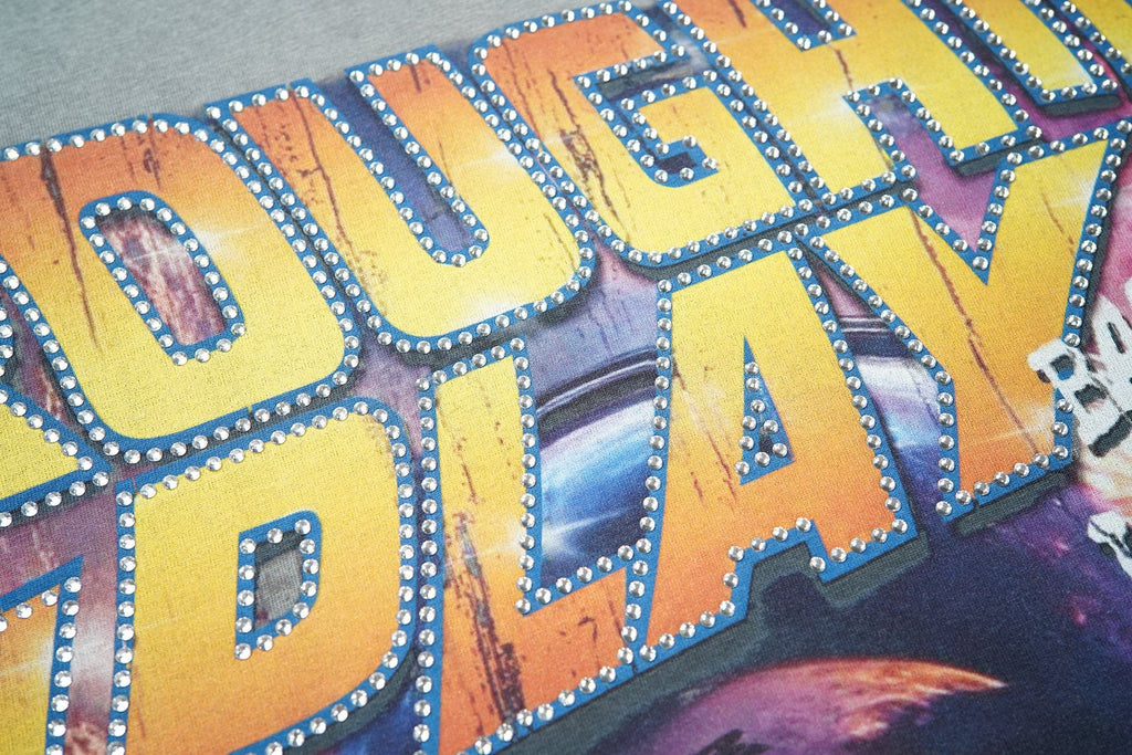 Rough Play Back 2 The Future Skull Graphic T-Shirt — detail