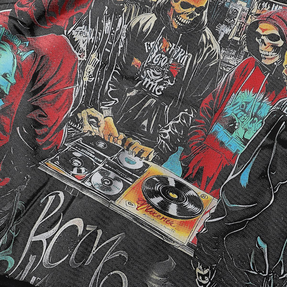 BKYS Revival Skull DJ Tour Graphic T-Shirt — detail