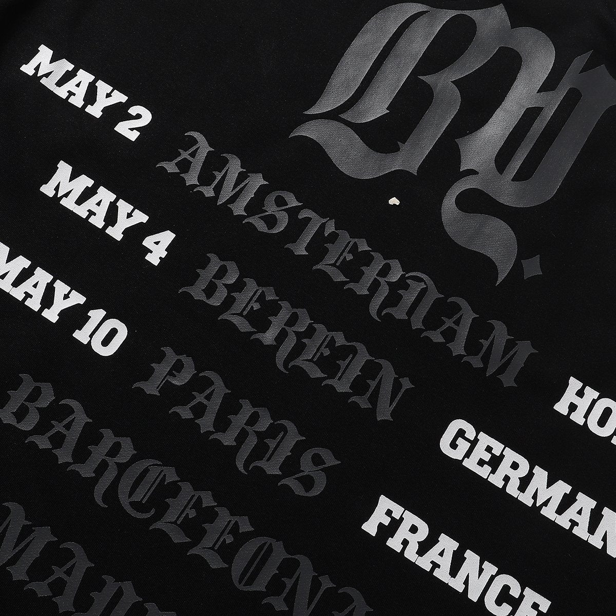 BKYS Revival Skull DJ Tour Graphic T-Shirt — detail