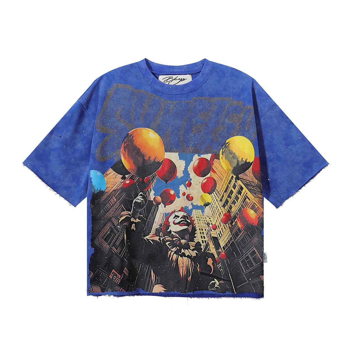 BKYS Revival Clown Balloon Rhinestone Graphic T-Shirt — hero