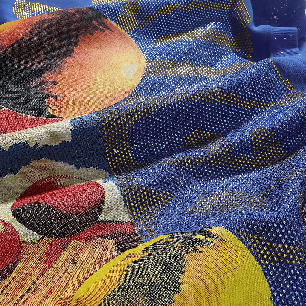 BKYS Revival Clown Balloon Rhinestone Graphic T-Shirt — detail