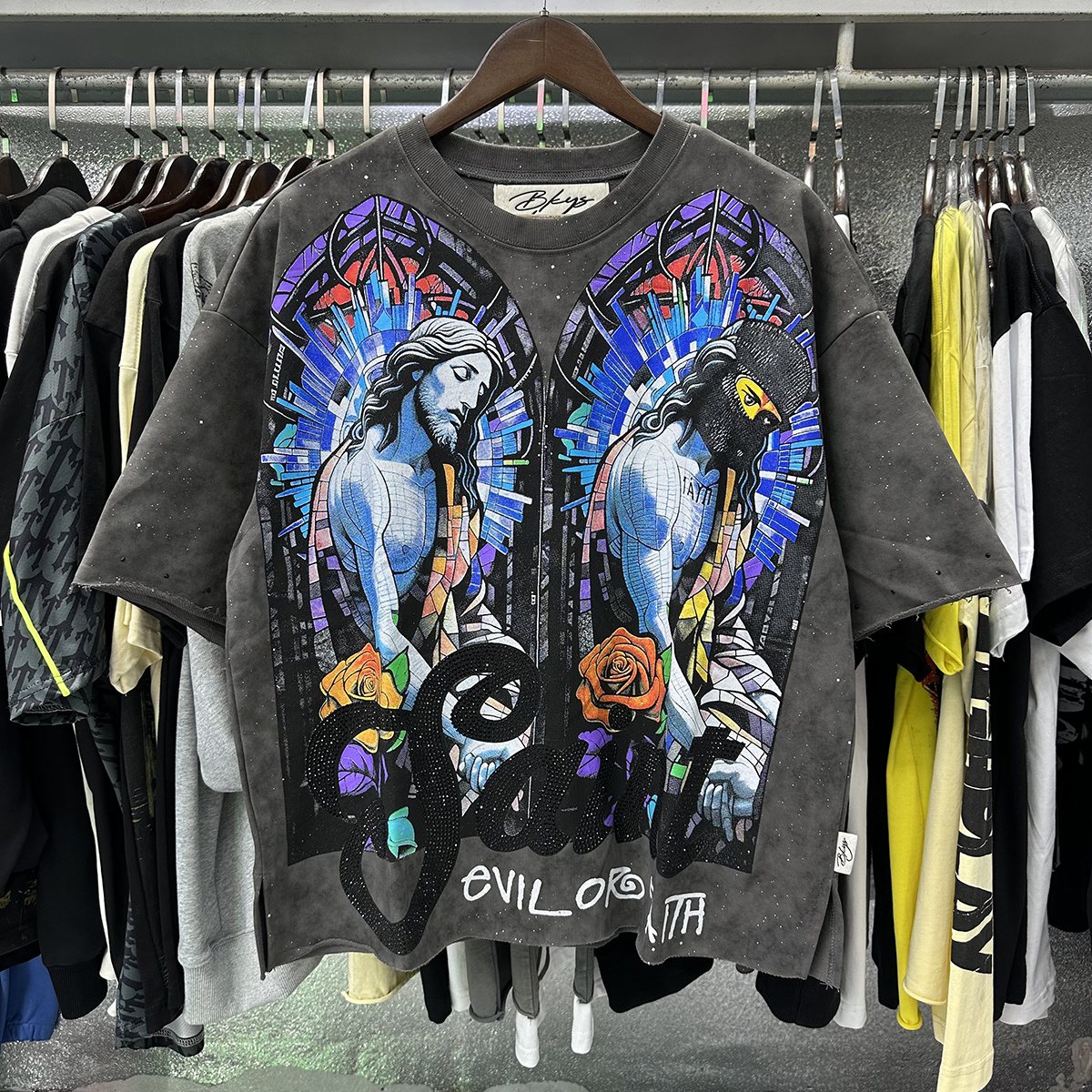 BKYS Revival Saint Graphic Short-Sleeve T-Shirt — context