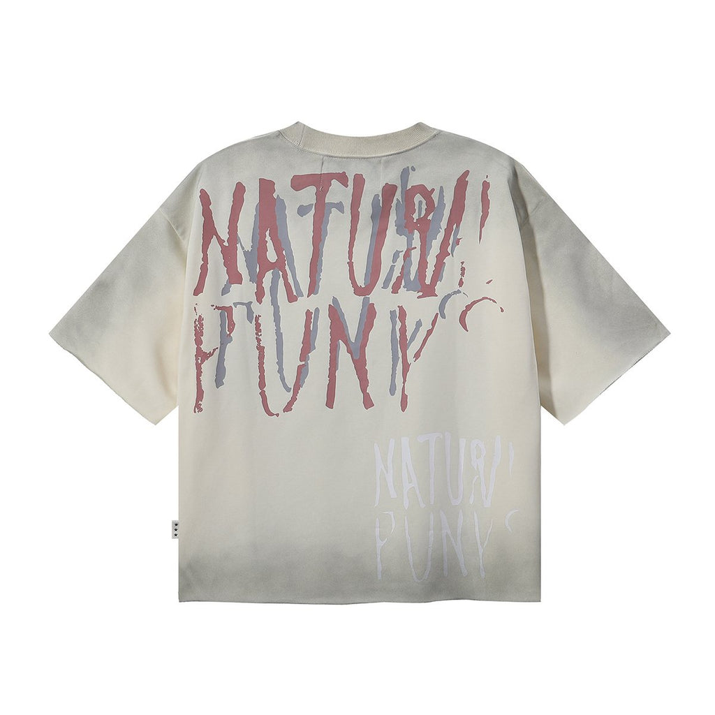BKYS Revival Natural Punks Cropped Graphic T-Shirt — back