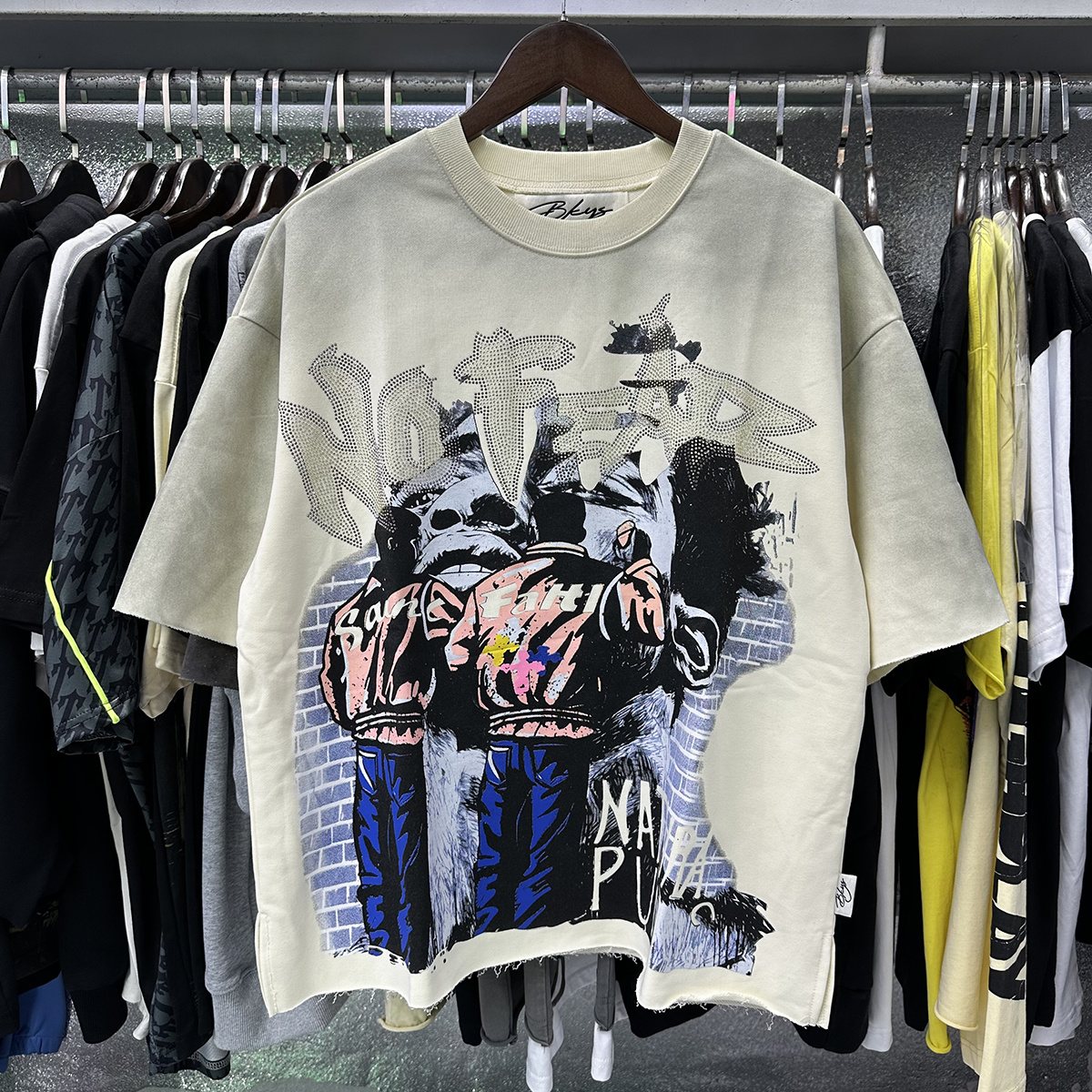BKYS Revival Natural Punks Cropped Graphic T-Shirt — context
