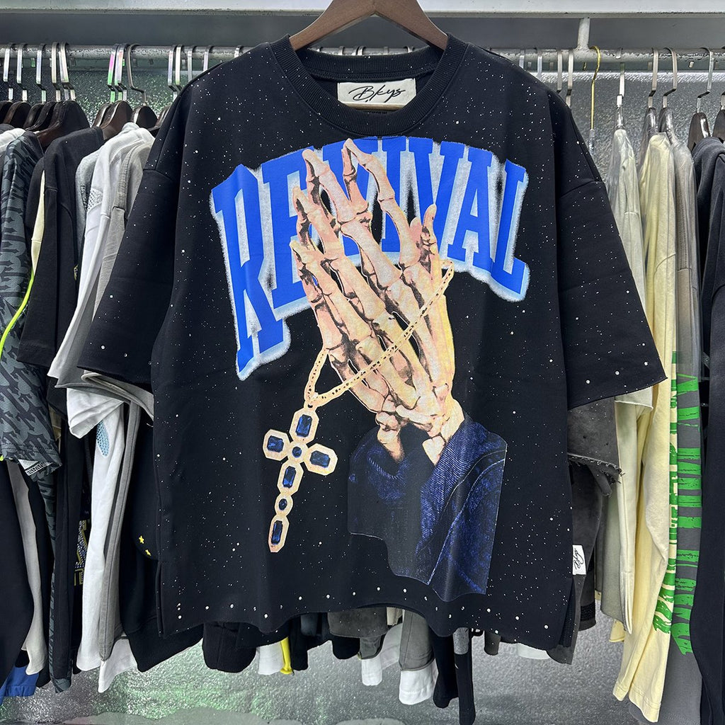 BKYS Revival Rhinestone Graphic Cropped T-Shirt — context
