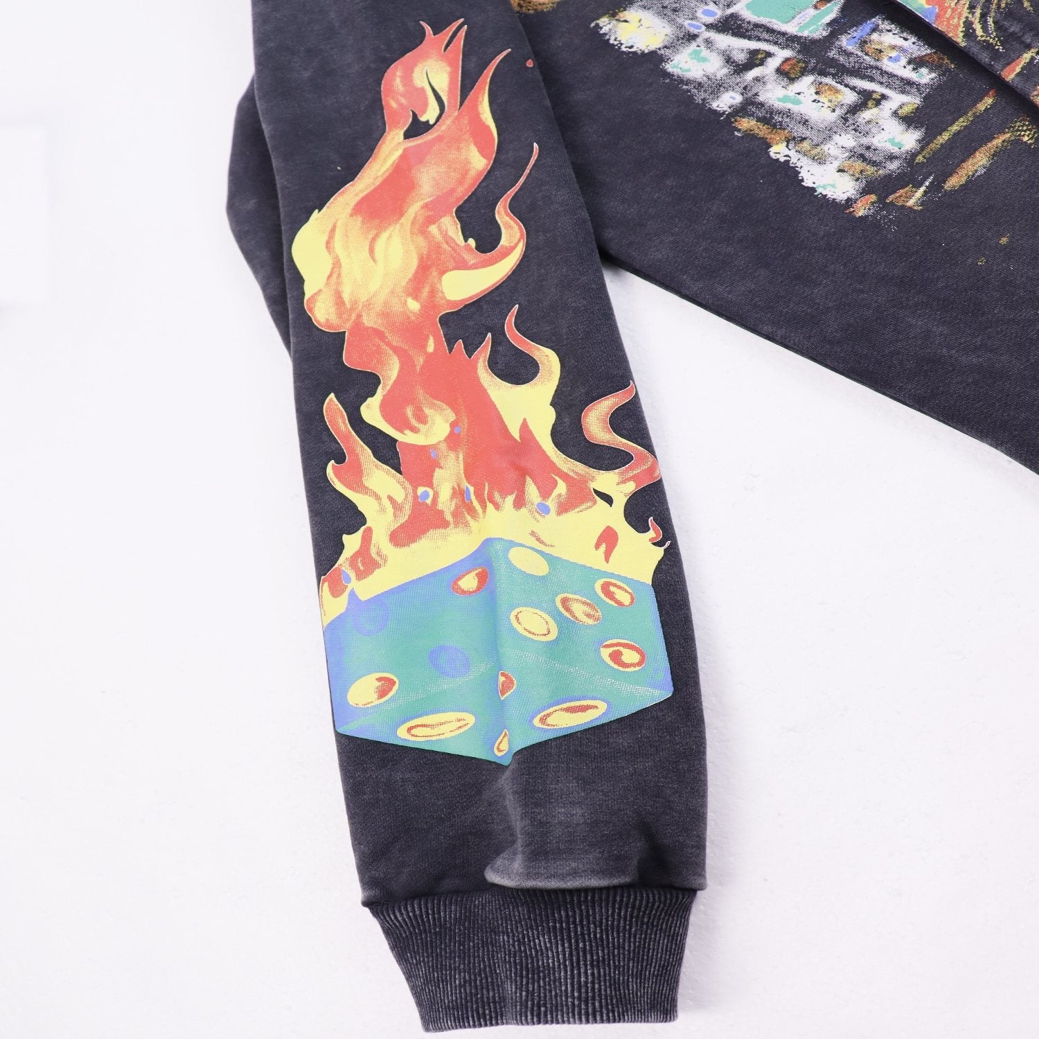 Godspeed Guitar Skeleton Cowboy Graphic Hoodie — detail