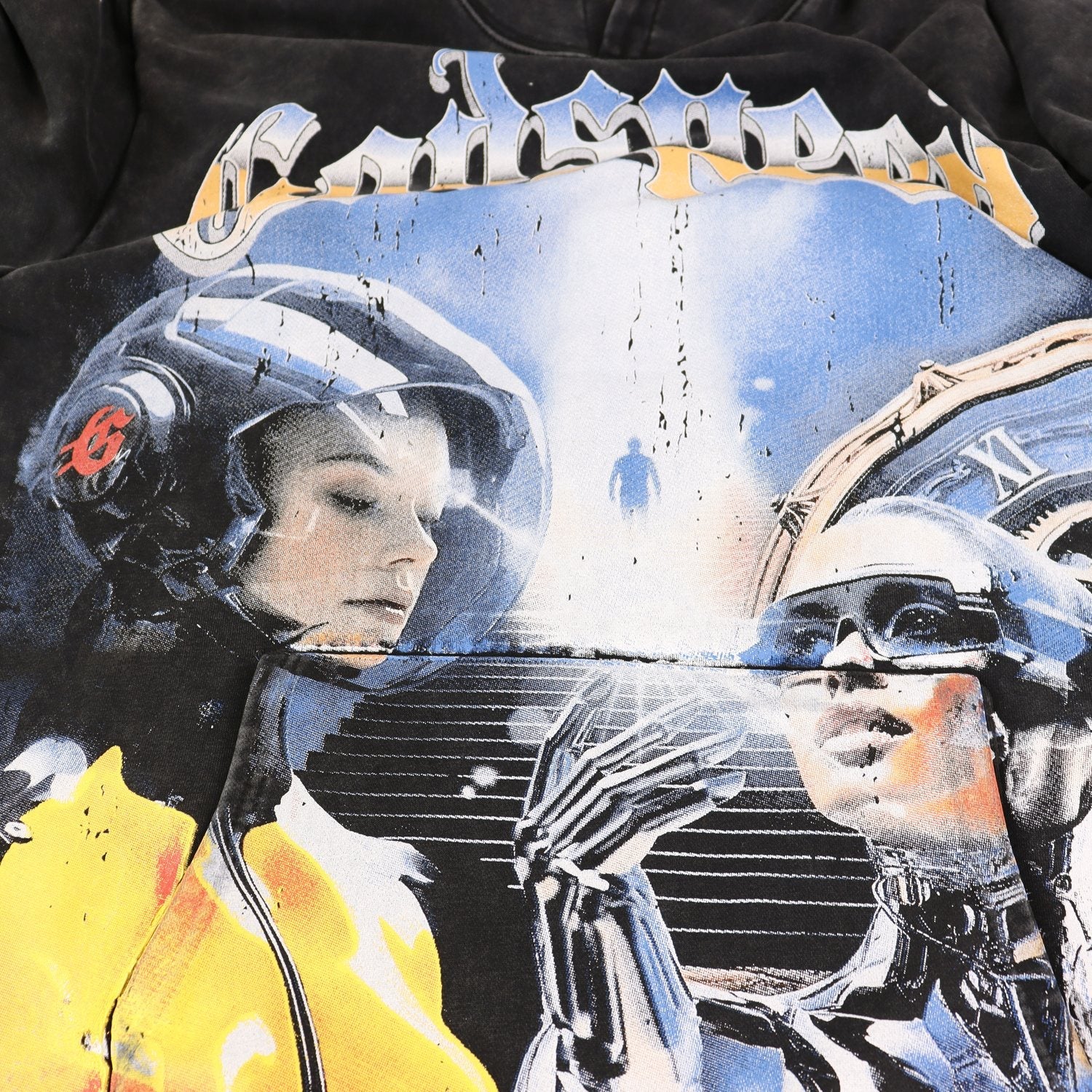 Godspeed Out of Many One Graphic Hoodie — detail