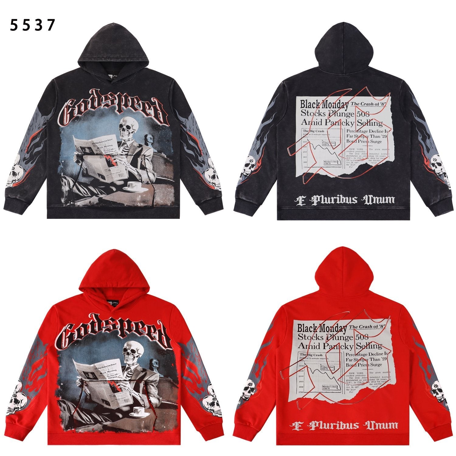 Godspeed Black Monday Skeleton Graphic Hoodie — comparison