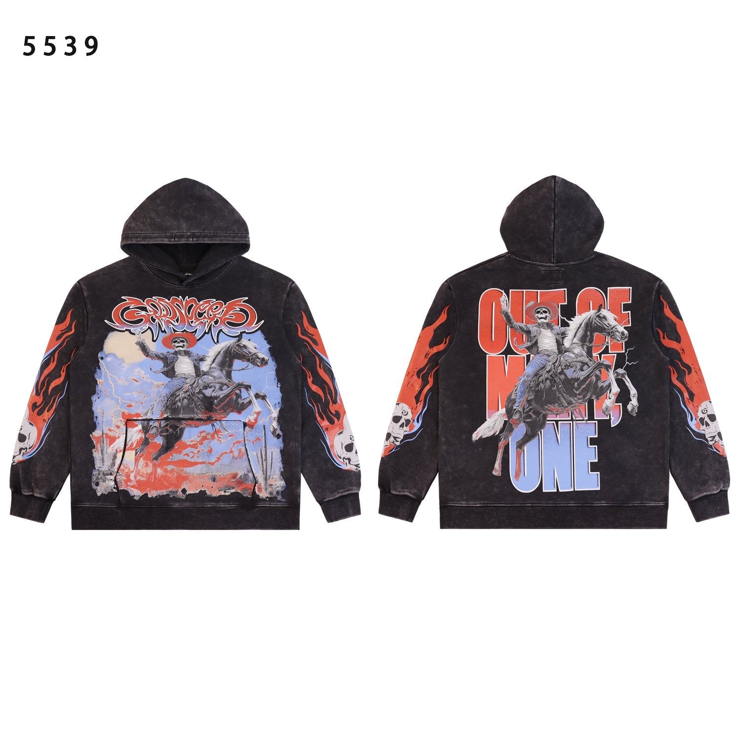Godspeed Out of My Mind Cowboy Graphic Hoodie — hero