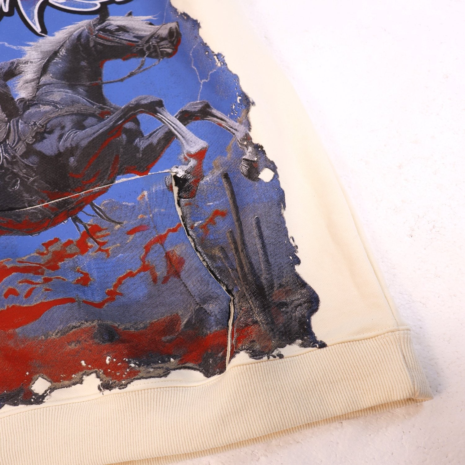 Godspeed Out of My Mind Cowboy Graphic Hoodie — detail