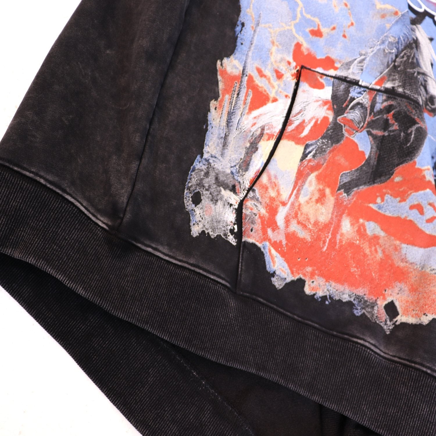 Godspeed Out of My Mind Cowboy Graphic Hoodie — detail