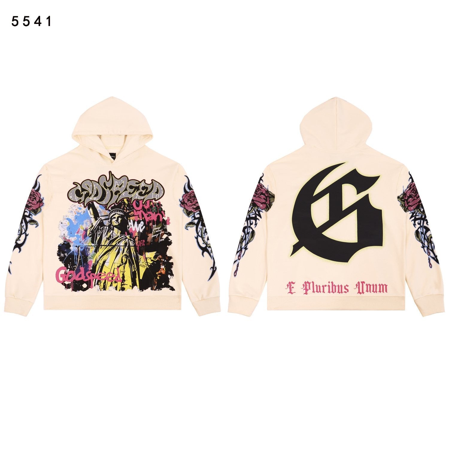 Godspeed E Pluribus Unum Graphic Hoodie — front