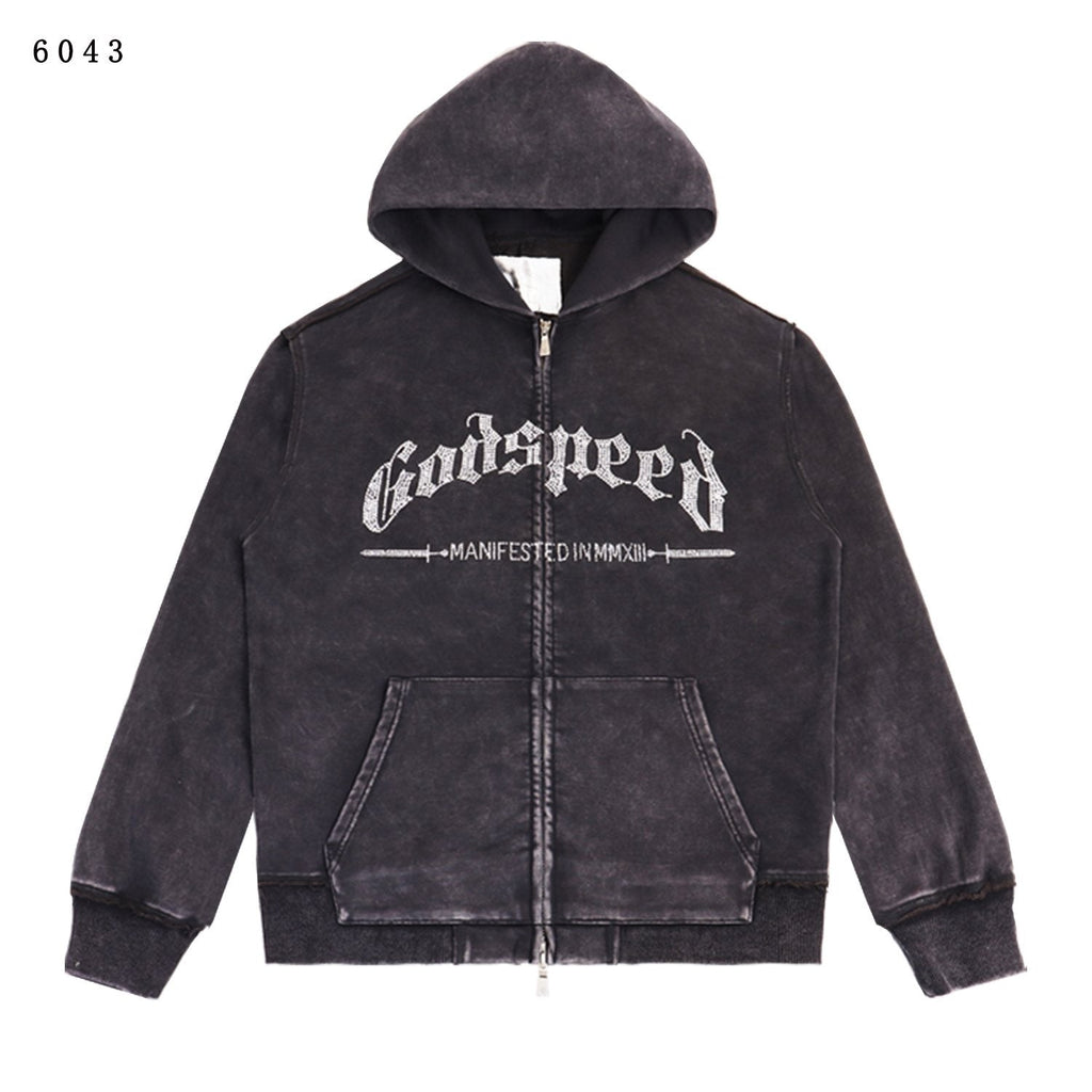 Godspeed E Pluribus Unum Eagle Zip Hoodie — front