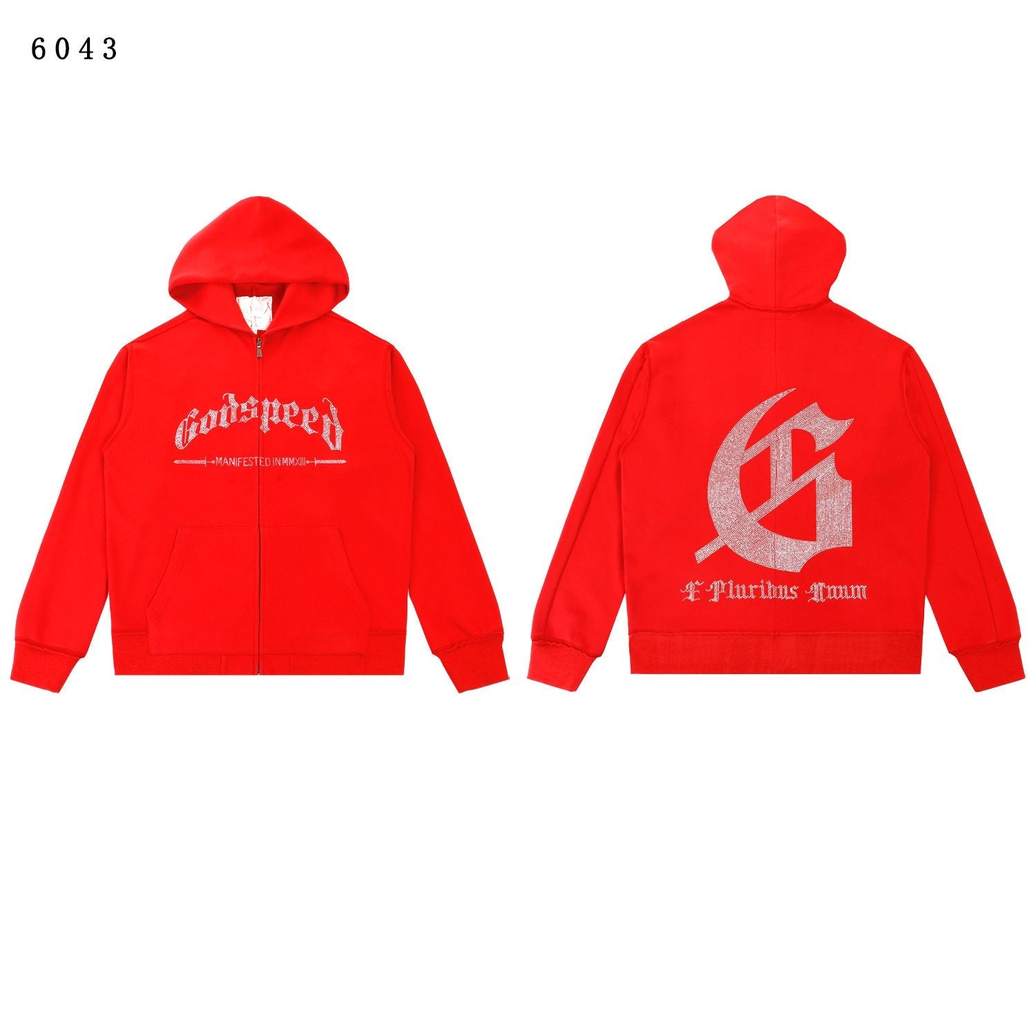 Godspeed E Pluribus Unum Eagle Zip Hoodie — front