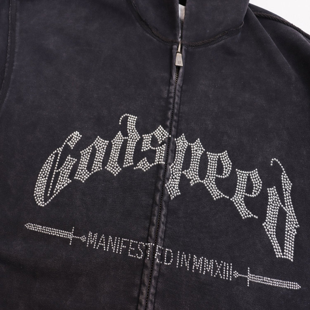 Godspeed E Pluribus Unum Eagle Zip Hoodie — detail