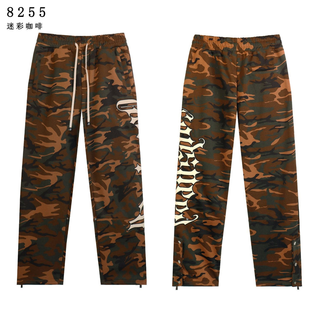 Godspeed Camo Embroidered Hoodie & Pants Matching Set — front