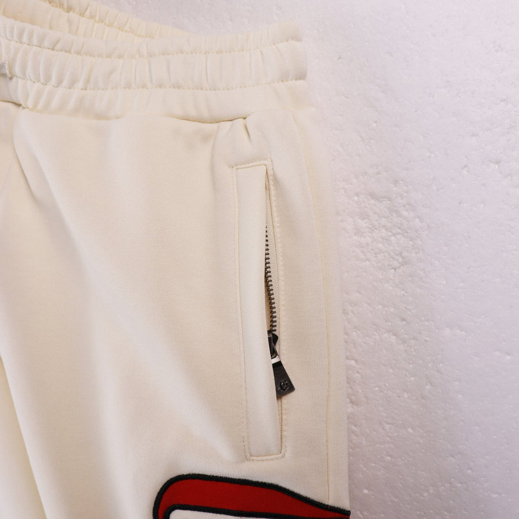 Godspeed Red Gothic Print Zip Hoodie Tracksuit Set — detail