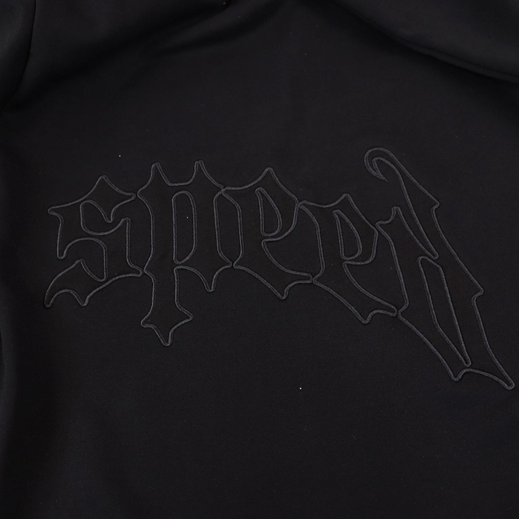 Godspeed Tonal Gothic Zip Hoodie — detail