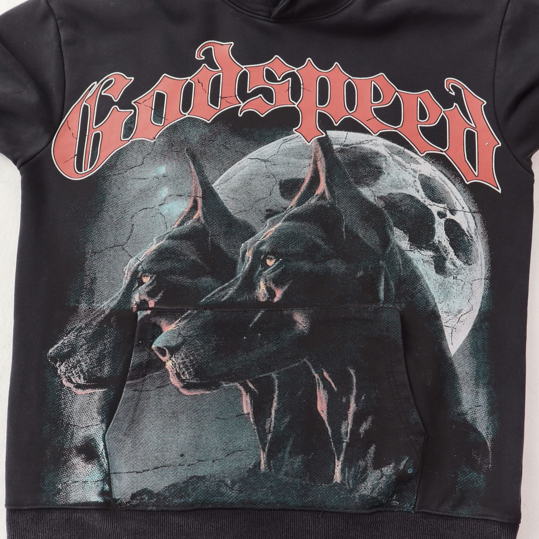 Godspeed Manifested Dog Graphic Hoodie — detail
