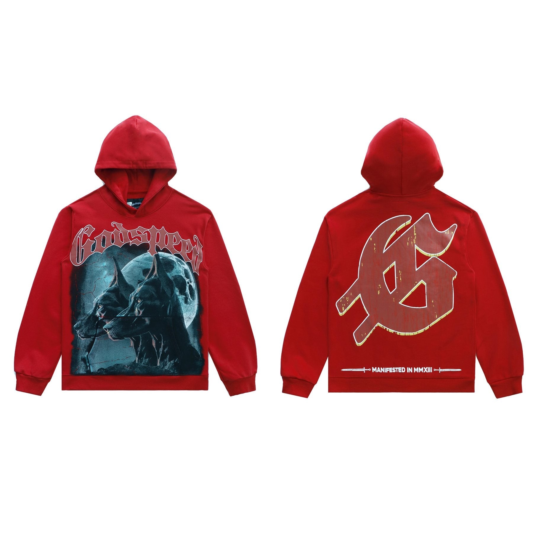 Godspeed Manifested Dog Graphic Hoodie — front