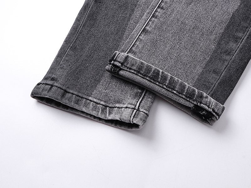 Purple Brand Gray Washed Jeans — detail