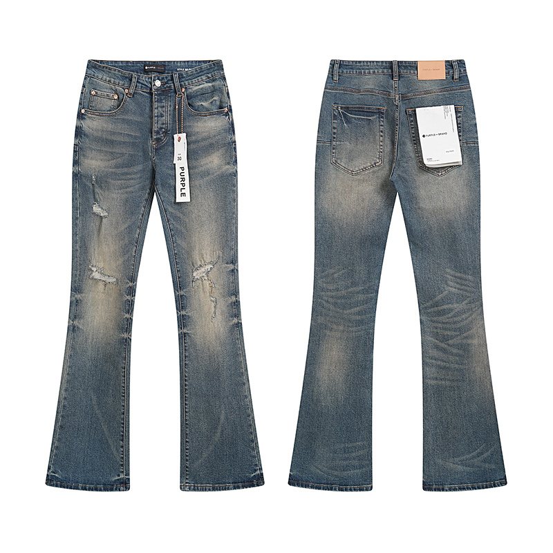 Purple Brand Blue Flared Jeans — hero