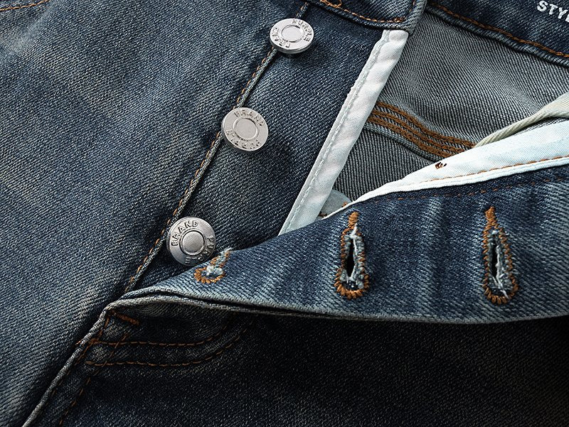 Purple Brand Blue Flared Jeans — detail