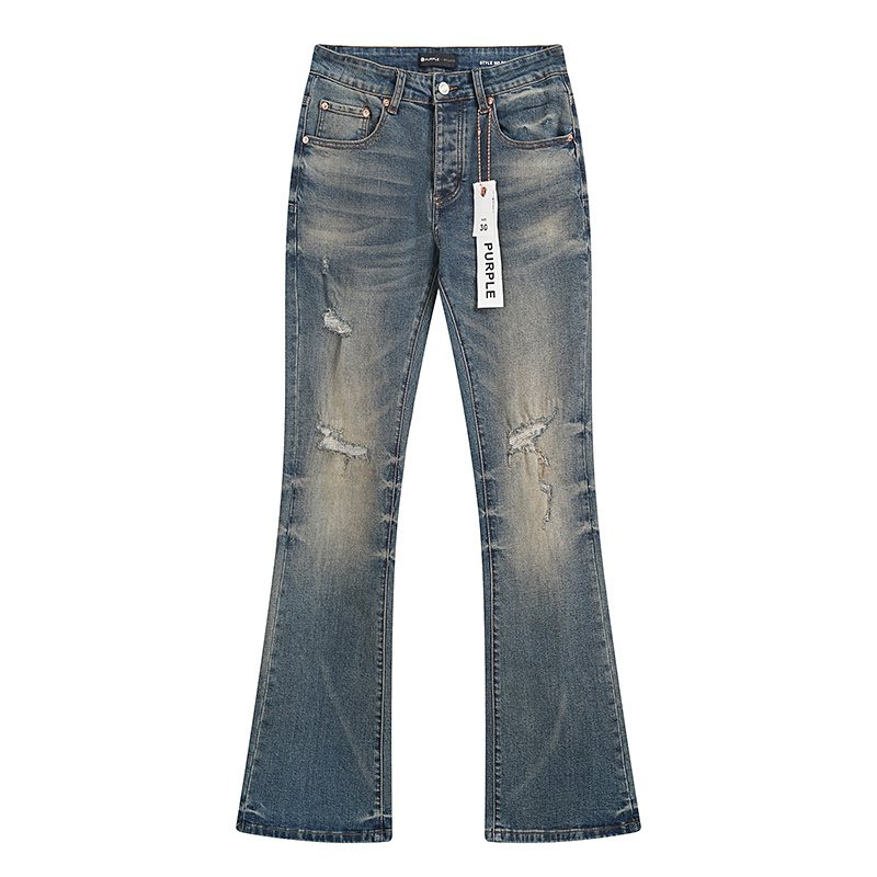 Purple Brand Blue Flared Jeans — front