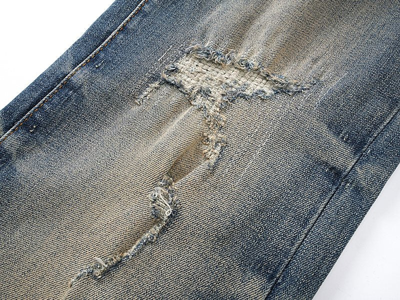 Purple Brand Blue Flared Jeans — detail
