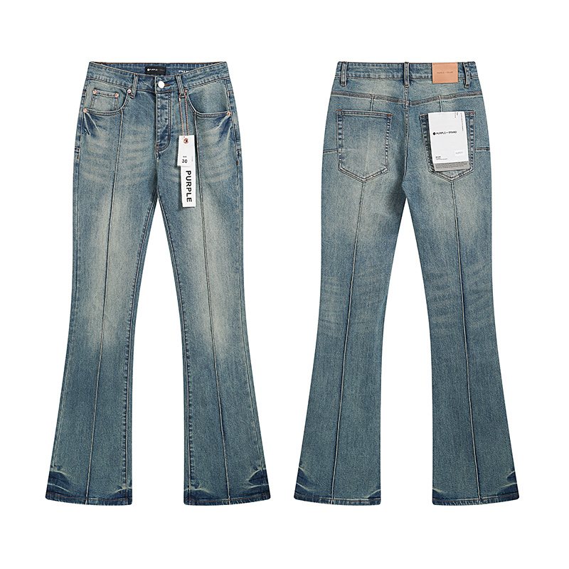 Purple Brand Light Blue Flared Jeans — hero