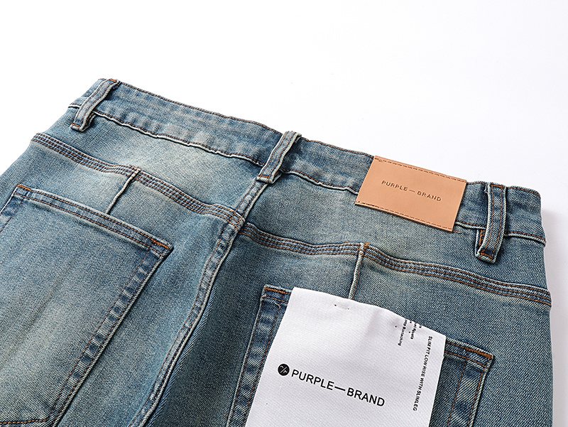 Purple Brand Light Blue Flared Jeans — detail