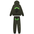 Sp5der Dark Olive Spider Web Star Matching Set — hero