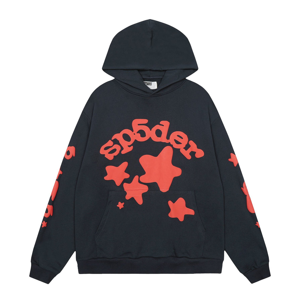 Sp5der Graphic Hoodie & Jogger Matching Set — front