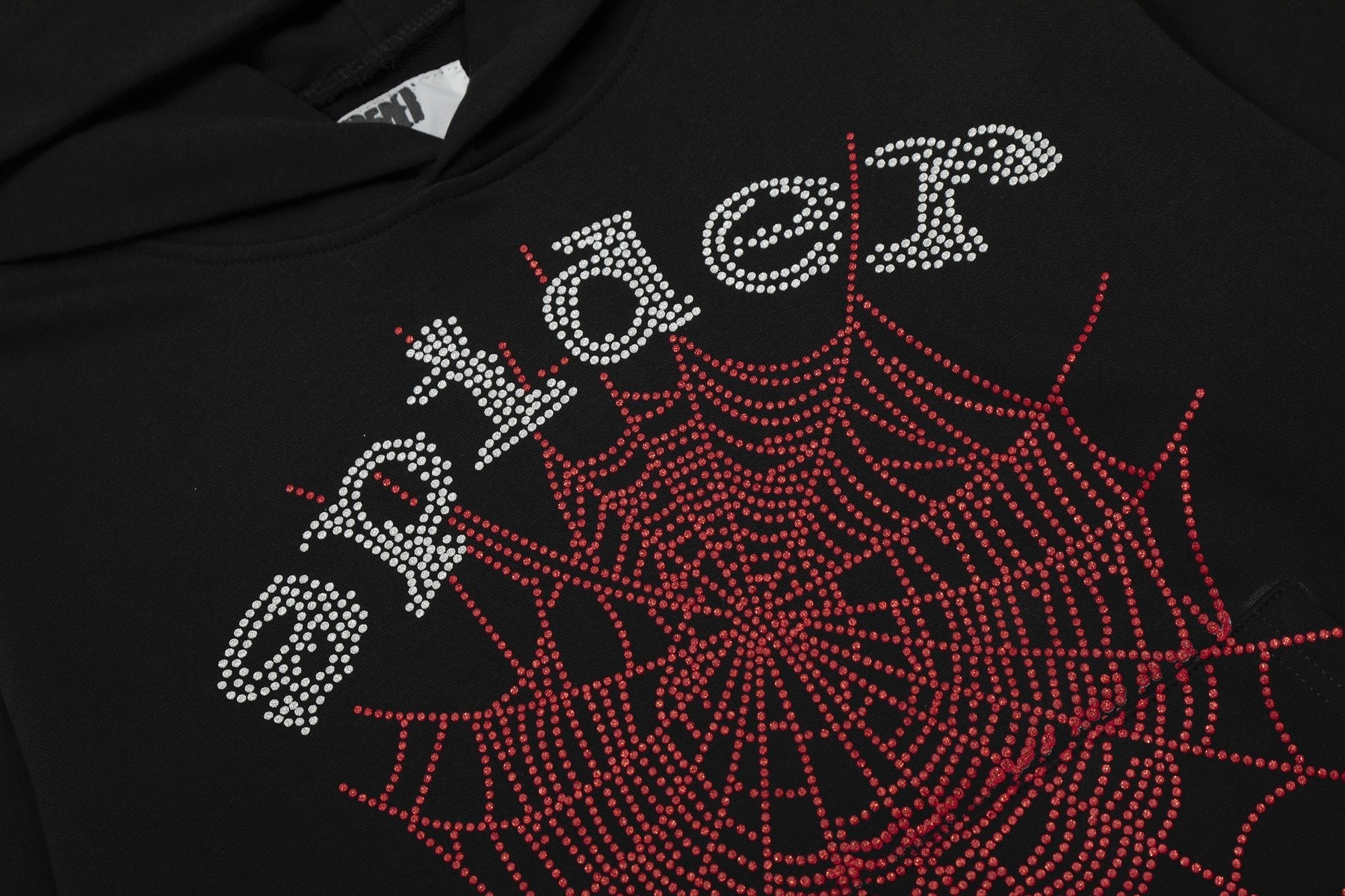 Sp5der Spider-Web Graphic Hoodie — detail